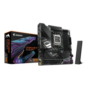 Gigabyte X870M AORUS ELITE WIFI7 Gaming Motherboard, AM5 Socket