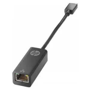 HP USB-C to RJ45 Adapter, Gigabit Ethernet Connectivity, Plug & Play, Black, 1 Year Warranty | V7W66AA