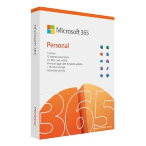 Microsoft 365 Personal License, 1 x User - 5 Devices Per User, Outlook, Word, Excel, PowerPoint