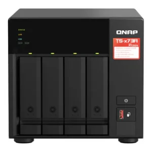 QNAP TS-473A-8G 4 BAY Tower NAS BOX, AMD Ryzen V1500B 4-core Processor