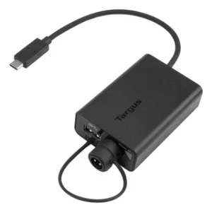 Targus Multiplexer Adapter, USB-A and DC Power to USB-C