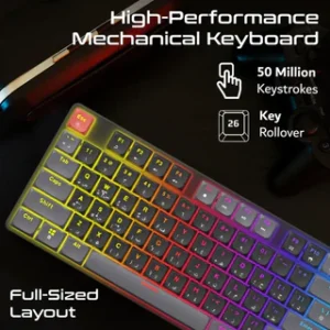 Vertux StealthKey Low-Profile Mechanical Gaming Keyboard