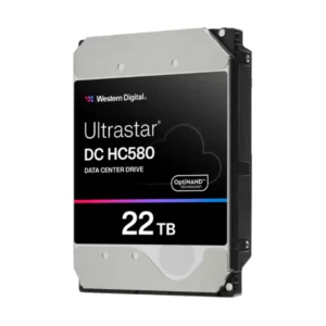 WD Ultrastar DC HC580 Data Center SATA HDD, 22TB, 7200 RPM, 291 MB/s Data Transfer Speed