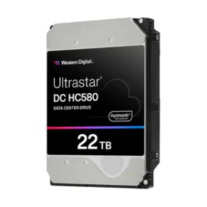 WD Ultrastar DC HC580 Data Center SATA HDD, 22TB, 7200 RPM, 291 MB/s Data Transfer Speed